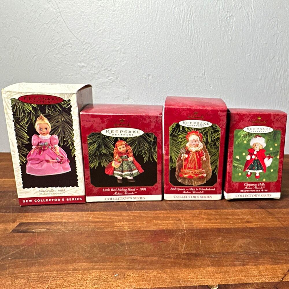 Hallmark Keepsake Madame Alexander Collector’s Series Ornament Lot 4 1996-2000